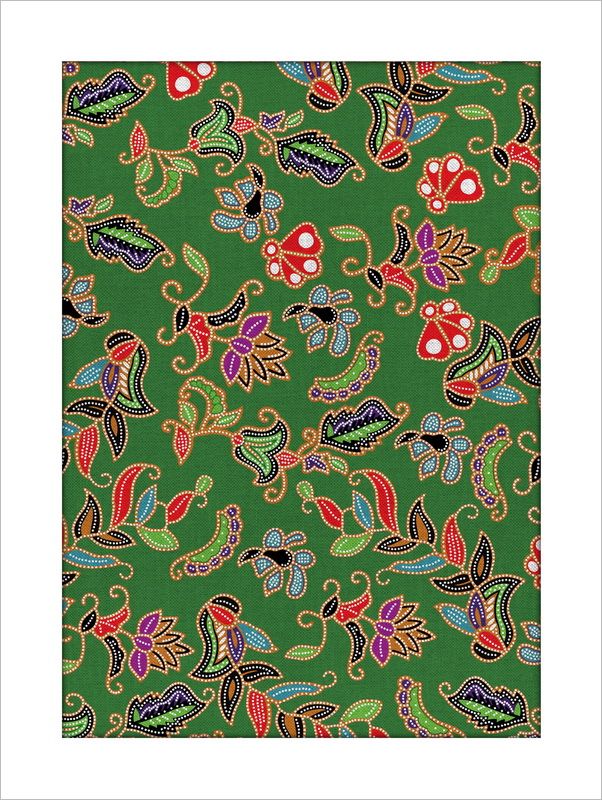 Art Prints - Lifestyle :: Painting & Art :: Batik Textiles - Green ...