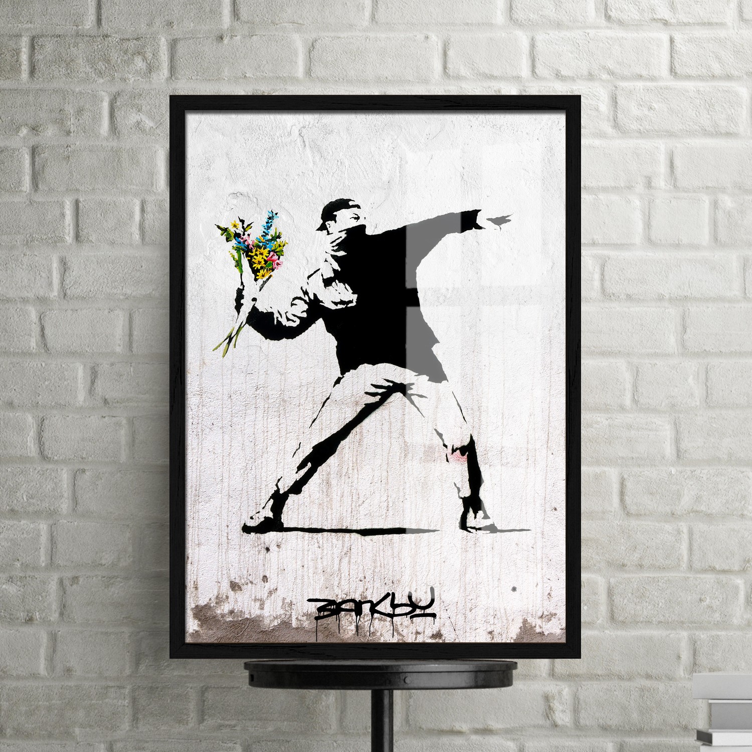 Lifestyle Posters :: Banksy (Pre-Order) :: Banksy (Flower Thrower -  Jerusalem) - Poster Hub